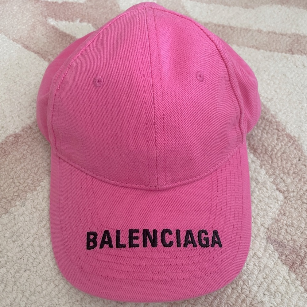 Balenciaga pink cap